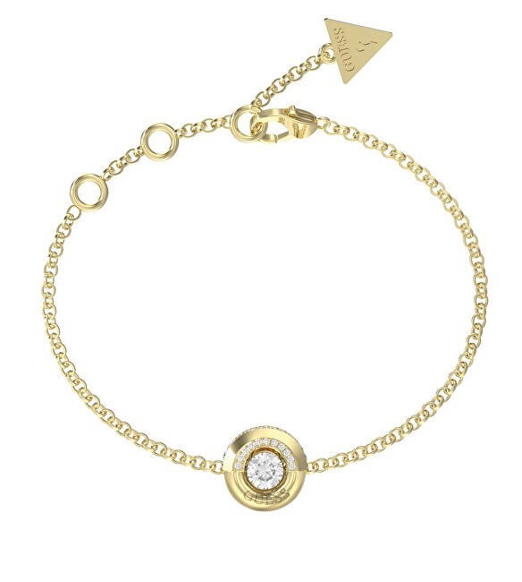 Guess Bracciale placcato oro con zirconi e cristalli Majorelle JUBB05378JWYG - Lunghezza: 21 cm donna