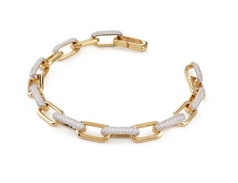 Guess Bracciale vistoso Nuances JSBB04534JWYG placcato oro - Lunghezza: 18,5 cm donna