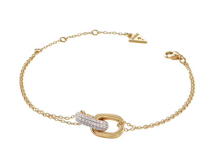 Guess Bracciale placcato oro con cristalli Nuances JSBB04547JWYG - Lunghezza: 18,4 cm donna