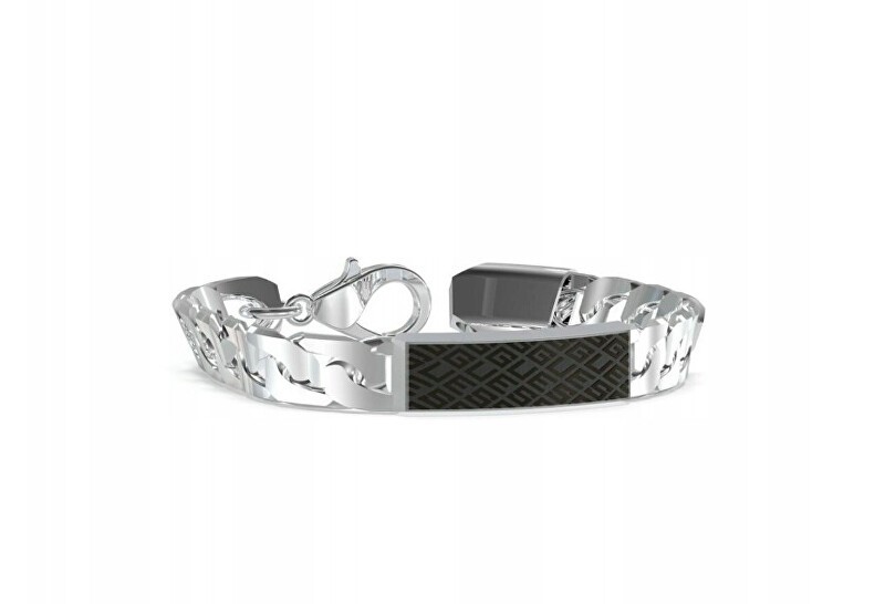 Guess Bracciale da uomo in acciaio King's Road JUXB03224JWSTBK - Lunghezza: 19 cm uomo