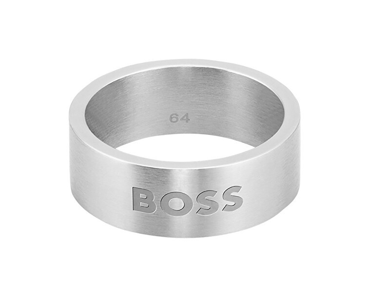 Hugo Boss Elegante anello da uomo in acciaio 1580457 - Circonferenza: 66 mm uomo