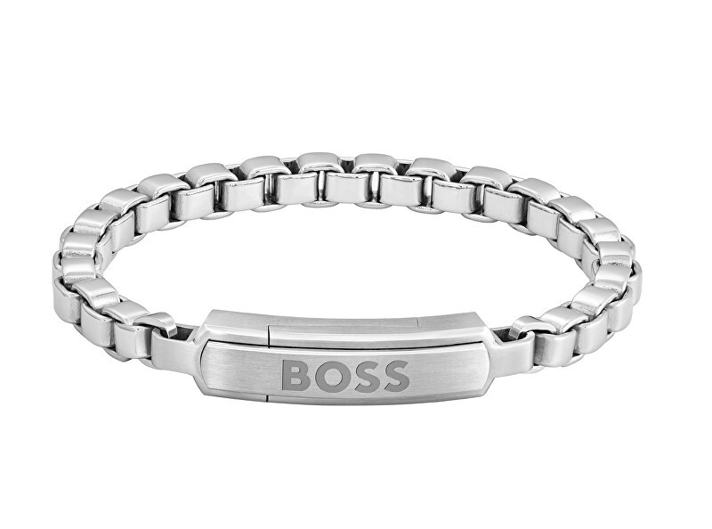 Hugo Boss Bracciale uomo senza tempo in acciaio Devon 1580596 - Lunghezza: 19 cm uomo