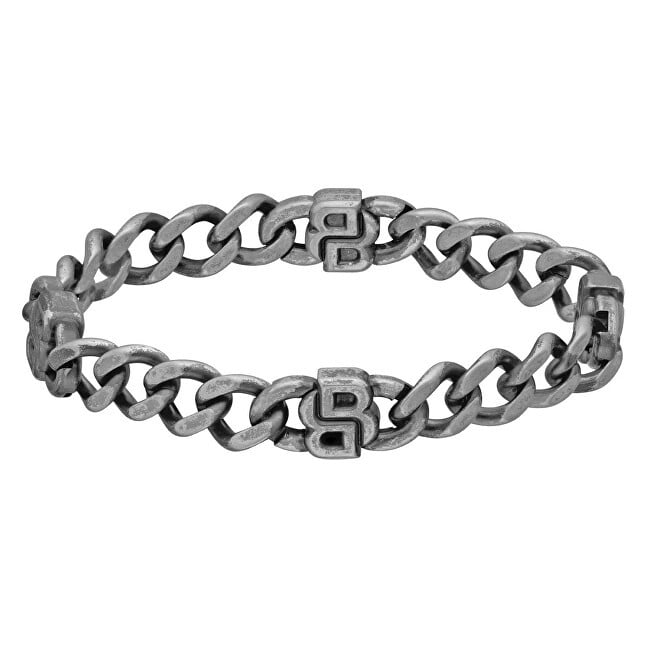 Hugo Boss Bracciale da uomo in acciaio Double B 1580742 - Lunghezza: 19 cm uomo