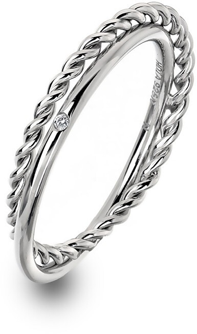 Hot Diamonds Anello di lusso in argento con il diamante giusto Jasmine DR210 - Diametro: 56 mm donna