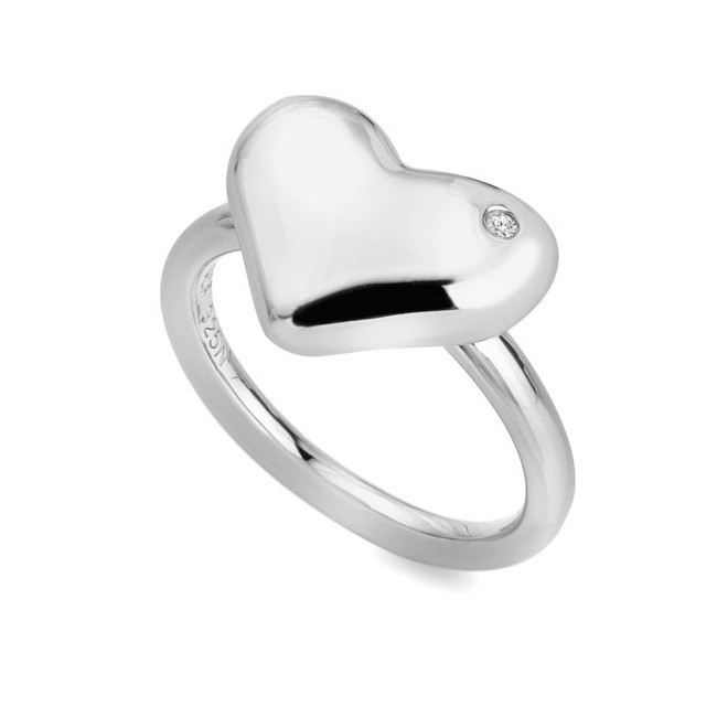 Hot Diamonds Incantevole anello in argento con diamante Desire DR275 - Circonferenza: 58 mm donna