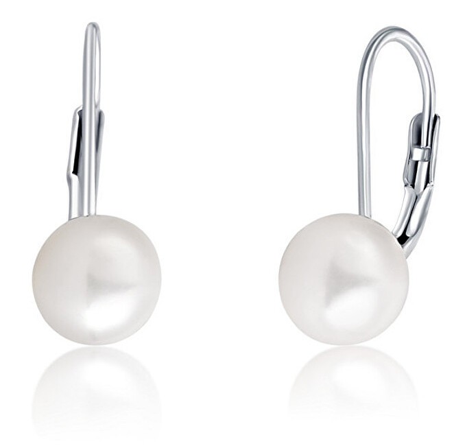 JVD Orecchini in argento con perle vere SVLE0476XD2P1 - Diametro: 0.8 cm donna