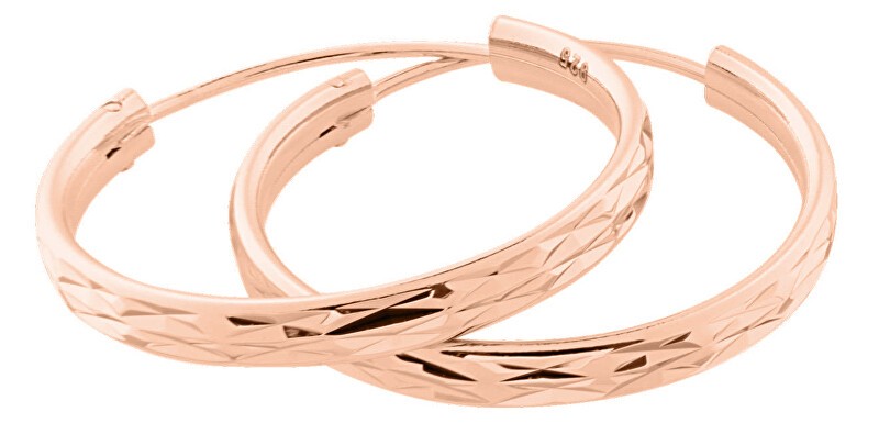 JV OrecchiniD placcati oro rosa cerchi SVLE0205XD5RO - Diametro: 5 cm donna