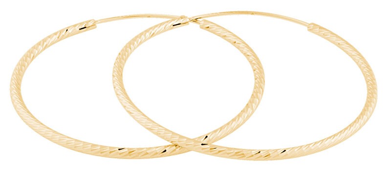 JVD Orecchini ad anello placcati oro SVLE0215XD5GO - Diametro: 4 cm donna
