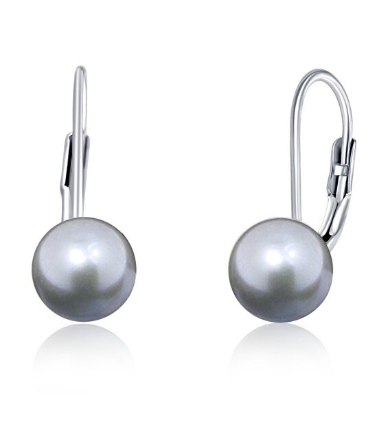 JV OrecchiniD in argento con vere perle grigie SVLE0476XD2P6 - Diametro: 0.9 cm donna