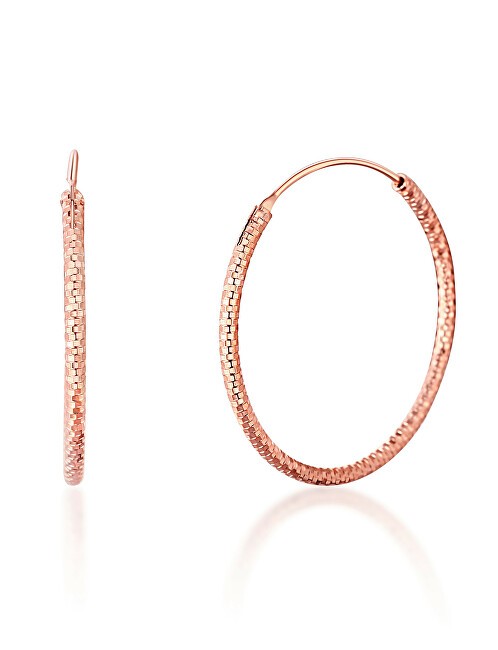 JVD Orecchini a cerchio in bronzo e argento SVLE0204XD5RO - Diametro: 4 cm donna
