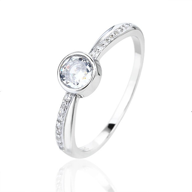JVD Elegante anello in argento con zirconi SVLR1296XJ6BI - Circonferenza: 56 mm donna