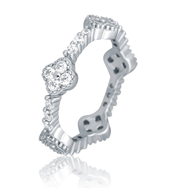 JVD Splendido anello in argento con zirconi SVLR1156XH2BI - Circonferenza: 56 mm donna
