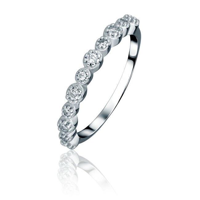 JVD Anello scintillante in argento con zirconi SVLR1120XH2BI - Circonferenza: 56 mm donna