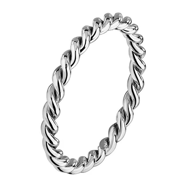 La Petite Story Anello minimalista placcato oro con design intrecciato Anello LPS03AVV1301 - Circonferenza: 56 mm donna