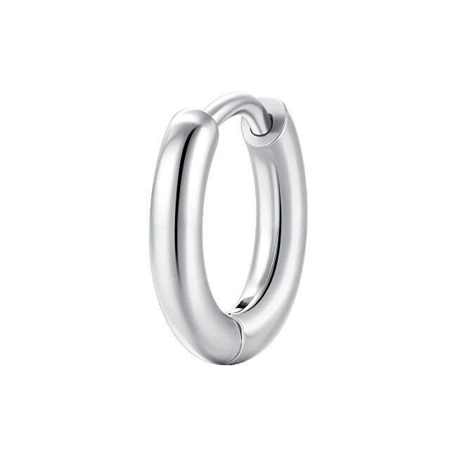 Luca Barra Orecchino singolo minimalista in acciaio OK1578 - Diametro: 1,3 cm donna