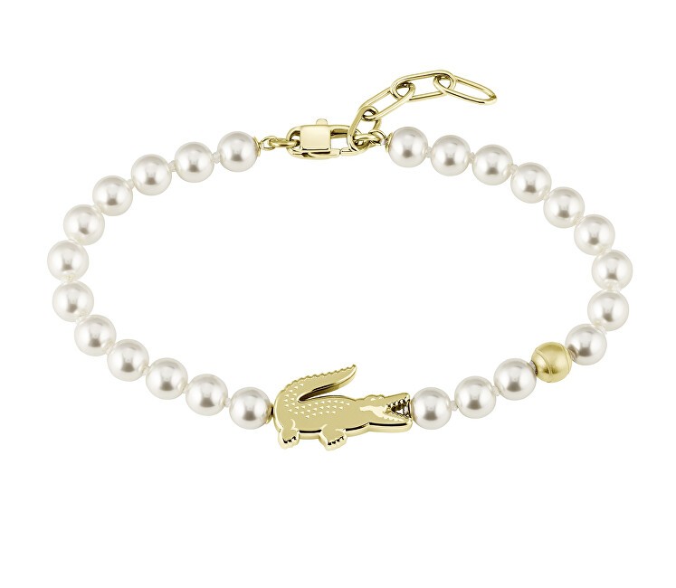 Lacoste Bracciale di perle da donna Matchpoint 204043 - Lunghezza: 21.5 cm donna