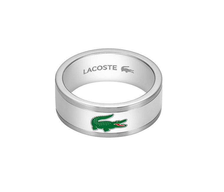 Lacoste Anello in acciaio da uomo Arthor 2040495 - Circonferenza: 62 mm uomo