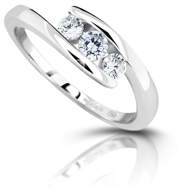 Modesi Anello in argento con zirconi M13075 - Circonferenza: 53 mm donna