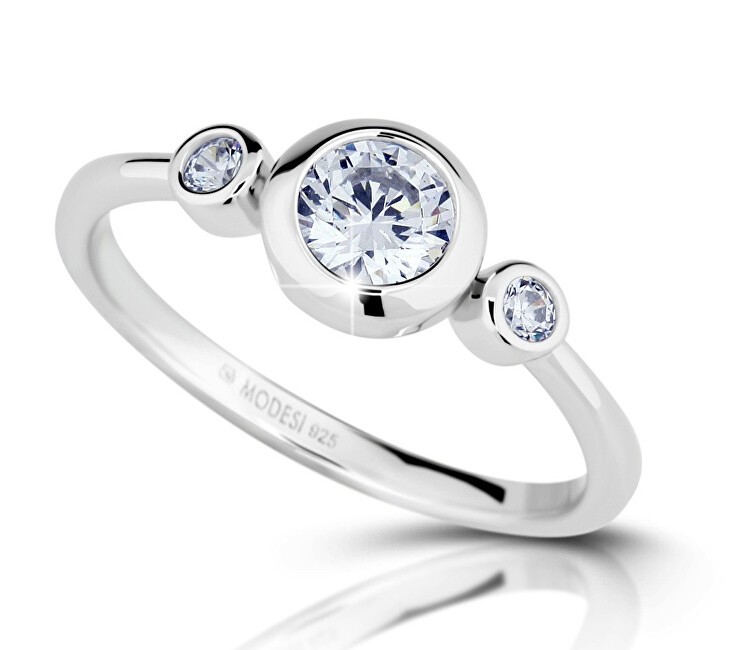 Modesi Anello in argento con zirconi M02411 - Giro: 50 mm donna