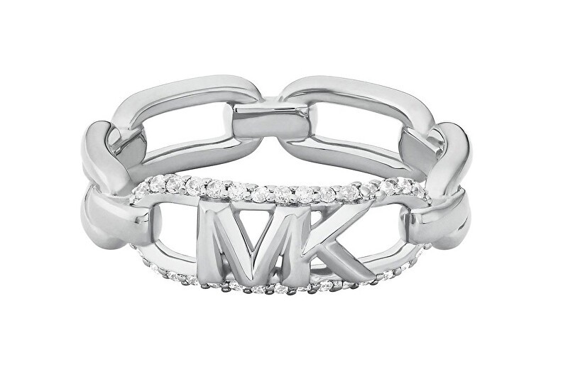 Michael Kors Anello in argento con zirconi Premium MKC1658CZ040 - Diametro: 52 mm donna