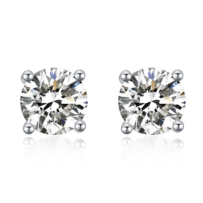 MOISS Deliziosi orecchini a lobo con zirconi E000143 - Diametro: 0.4 cm donna