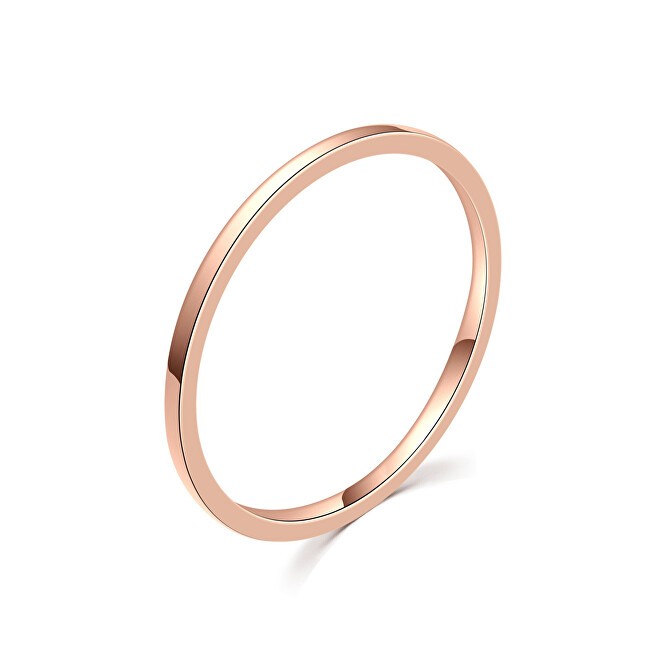 MOISS Anello minimalista in bronzo R000199 - Diametro: 54 mm donna
