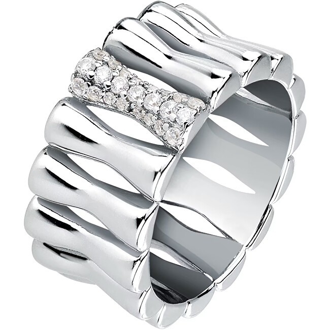 Morellato Anello moderno Essenza SAWA20 in argento riciclato - Diametro: 56 mm donna