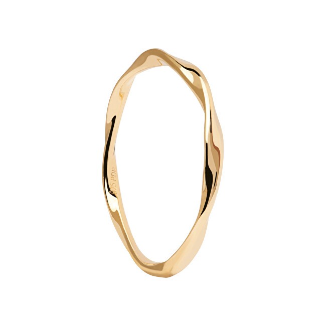 PDPAOLA Anello minimalista placcato oro SPIRAL Gold AN01-804 - Diametro: 54 mm donna
