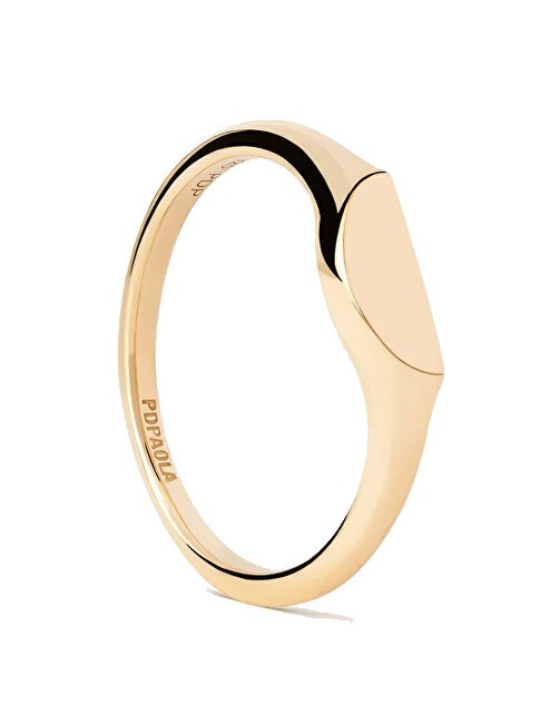PDPAOLA Anello originale placcato oro semicerchio mini AN01-C48 - Diametro: 52 mm donna