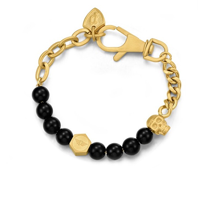 Police Bracciale alla moda con perline Vertex PEAGB2212113 - Lunghezza: 18 cm uomo