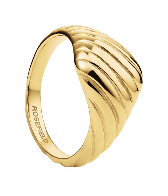 Rosefield Anello in oro scanalato JRRR - Diametro: 50 mm donna