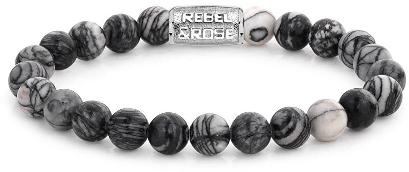 bracciale uomo Rebel & Rose Bracelet Black Wolf RR-80032-S-L mens