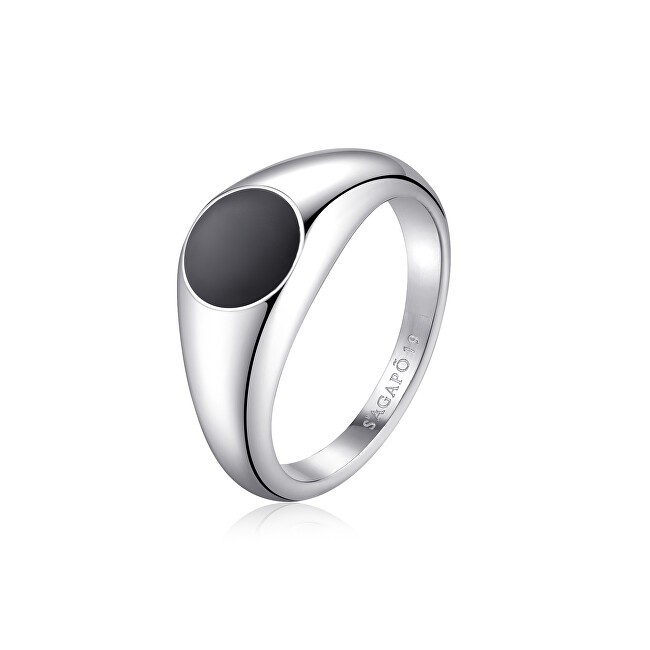S'Agapõ Anello moderno in acciaio da uomo Ripple SRP36 - Circonferenza: 57 mm uomo