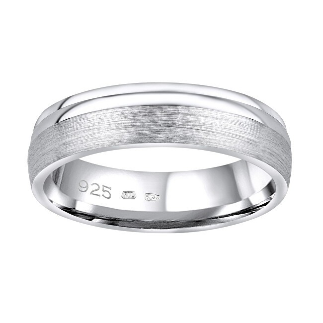 Silvego Fede nuziale in argento Amora per uomo e donna QRALP130M - Diametro: 51 mm unisex
