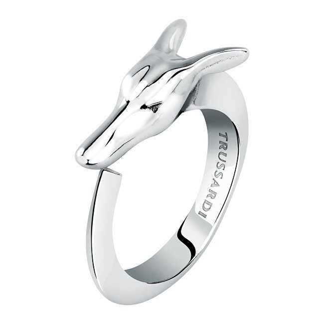 Anello Trussardi Distinctive in acciaio aperto T-Heritage TJAXB06 - Diametro: 52 mm donna