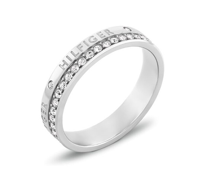 Tommy Hilfiger Anello in acciaio con cristalli Mini Crystals 2780910 - Diametro: 52 mm donna