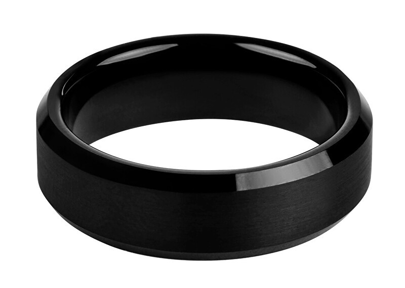 Troli Anello in acciaio nero - Diametro: 65 mm uomo