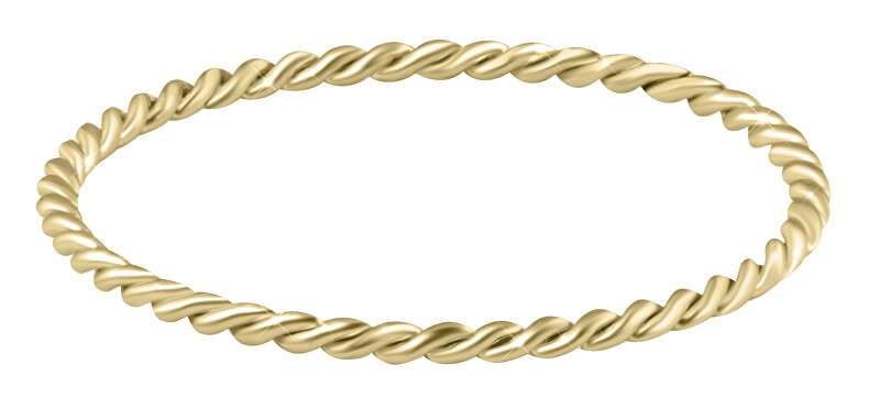 Troli Anello minimalista placcato oro - Diametro: 51 mm donna