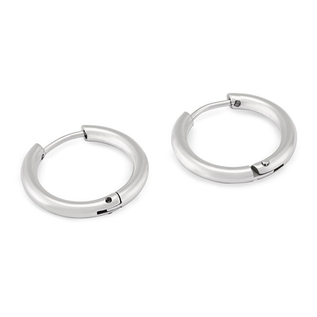 Troli Orecchini a cerchio in acciaio KS-156 - Diametro: 1,9 cm unisex