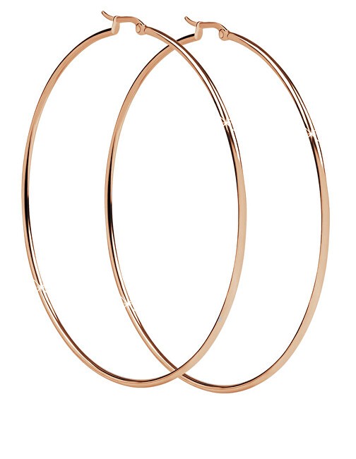 Troli Orecchini a cerchio in bronzo senza tempo - Diametro: 8 cm donna