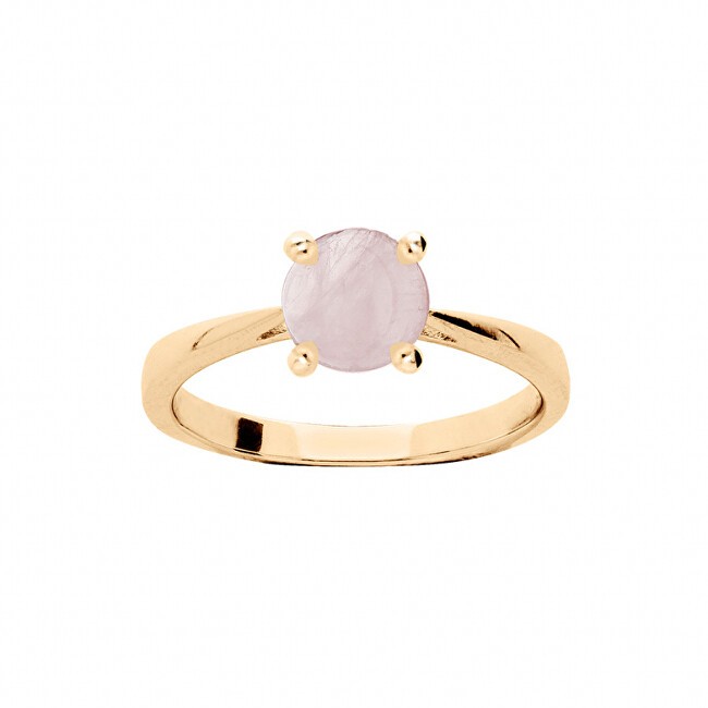 Kalace Anello delicato placcato oro con quarzo rosa PO/SR09587I - Circonferenza: 56 mm donna