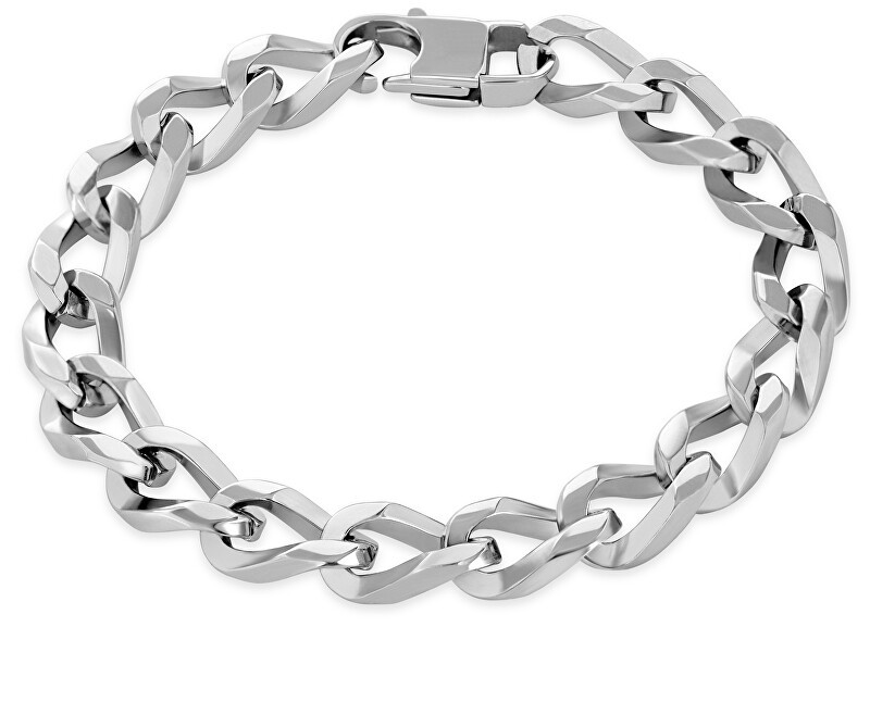 Troli Bracciale in acciaio massiccio - Lunghezza: 21 cm unisex