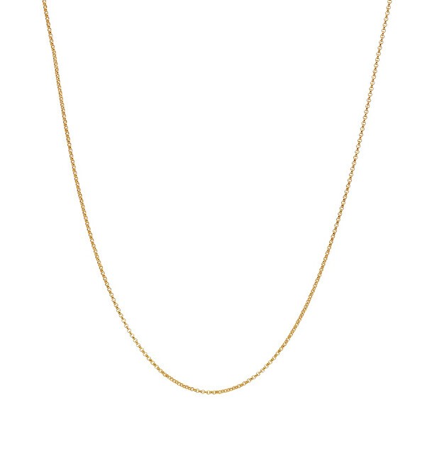 Troli Anker, catena in acciaio placcato oro dal design intramontabile - Lunghezza: 42 cm unisex
