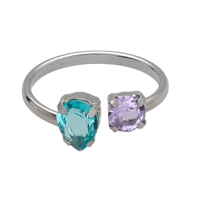 Victoria Cruz Anello aperto in cristallo Silver Bay A4896-15HA - Circonferenza: 58 mm donna