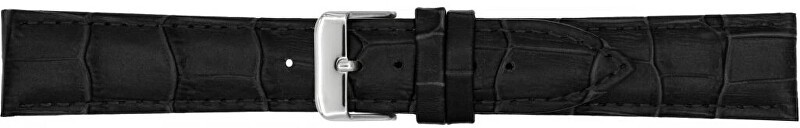 A-NIS Cinturino imbottito in alligatore AK1306.01 - Larghezza: 24 mm unisex