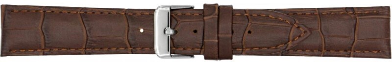 A-NIS Cinturino imbottito in alligatore AK1306.02 - Larghezza: 24 mm unisex