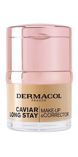 Dermacol Trucco a lunga tenuta con estratti di caviale e correttore avanzato Caviar Long Stay Make-Up & Corrector 30ml - Tonalit
