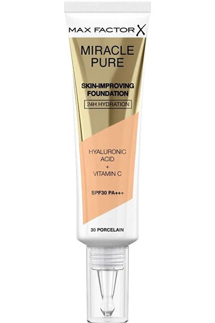Max Factor Miracle Pure Fondotinta per il miglioramento della pelle SPF30 30 ml donna 32 Light Beige