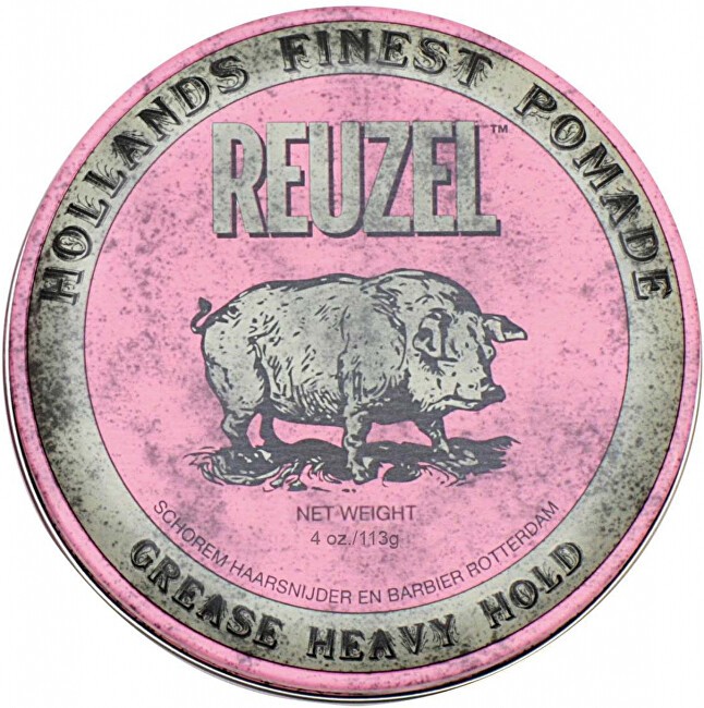 REUZEL Hollands Finest Pomade pomata a tenuta molto forte a base di cere e oli Rosa 113g