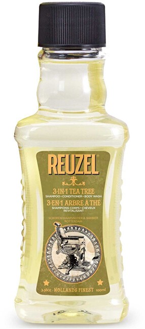 Reuzel 3in1 Tea Tree ShampooConditionerBody Wash Mens shampoo 3in1 uomo 100ml